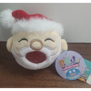 PBJs Plush Ball Jellies Collectible Santa Christmas Holiday Belly Pop Plush Toy